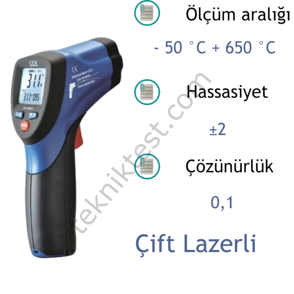 Cem DT-8862 Infrared Termometre