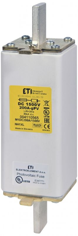 Eti NHU1XL gPV 200A/1500V DC UL