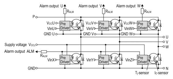 Fuji Electric 6MBP25VBA120-50 igbt Modül