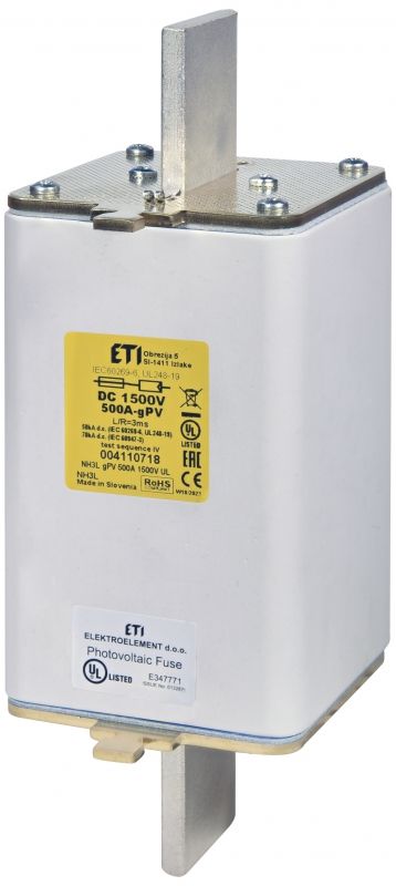 Eti NH3L gPV 500A/1500V DC UL