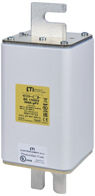 Eti NHS3L gPV 450A/1500V DC UL
