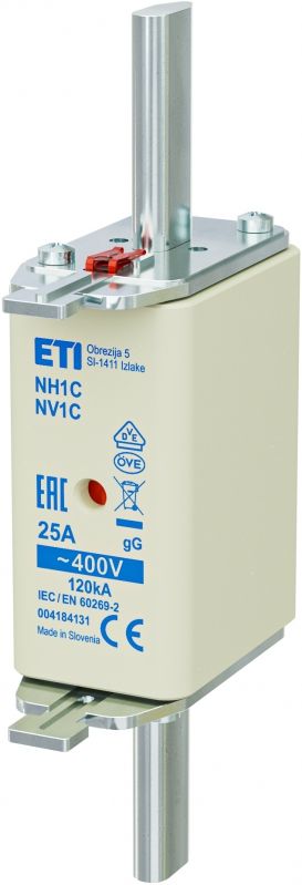 Eti NH1C gG 25A/400V korr.