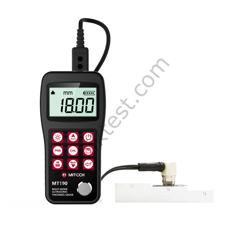 MT190 Ultrasonik Kalınlık Ölçüm Cihazı- Boya altı ölçüm:3-60mm, Ölçüm aralığı : 0,65 – 600 mm-