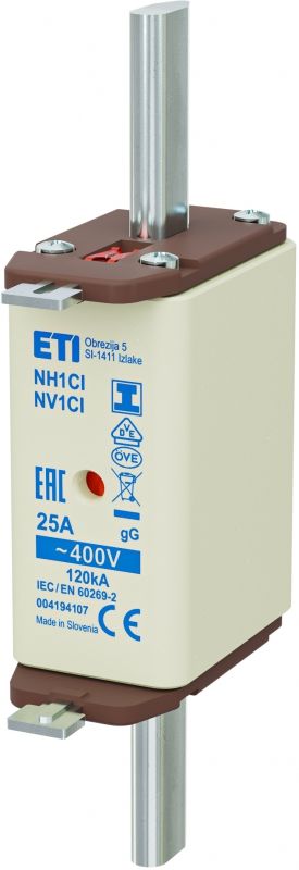 Eti NH1C/I gG 25A/400V