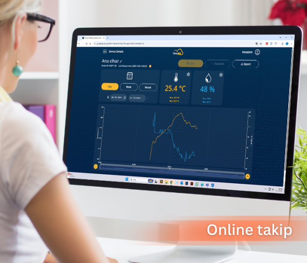 TFA 35.8102.01 Akıllı Kablosuz Sensörlü Sıcaklık Nem Ölçer | ID-04