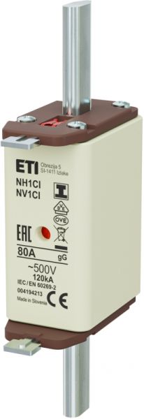 Eti NH1C/I gG 80A/500V