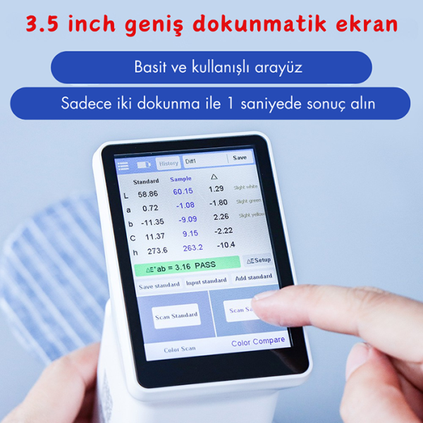 LS175 Tekstil Renk Ölçer | 20mm Ölçüm Açıklığı