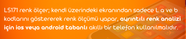 LS171 Mini Renk Ölçer | Akıllı Telefon Kontrollü