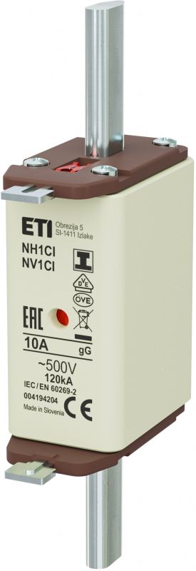 Eti NH1C/I gG 10A/500V