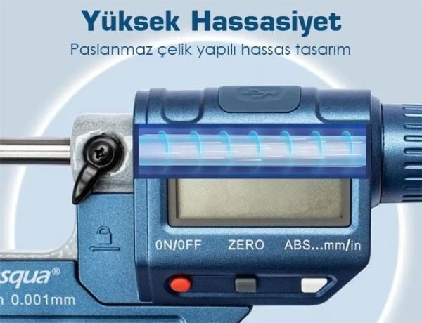 Dasqua 4230-2005 Dijital Dış Çap Mikrometresi