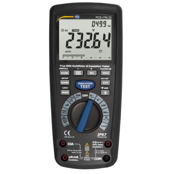 PCE-ITM 20 Multimetre Ve İzolasyon Test Cihazı