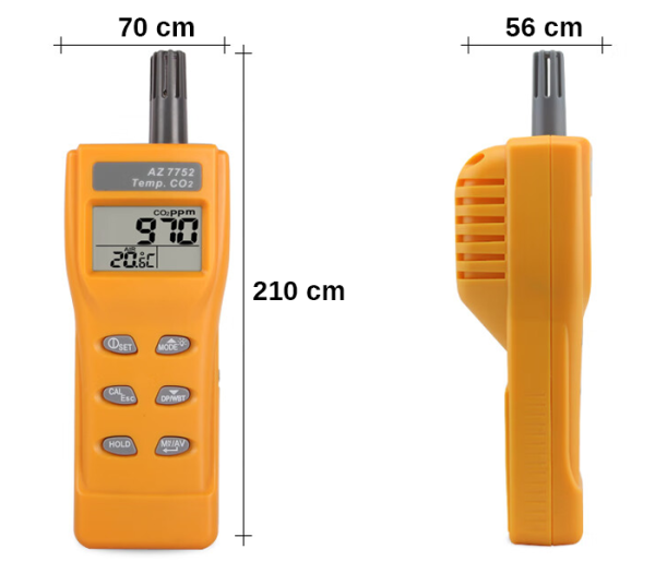 AZ 7752 Taşınabilir Karbondioksit Ölçer