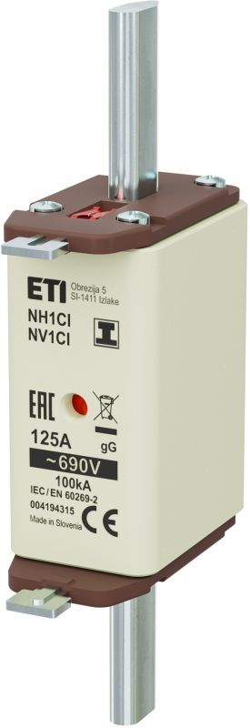 Eti NH1C/I gG 125A/690V