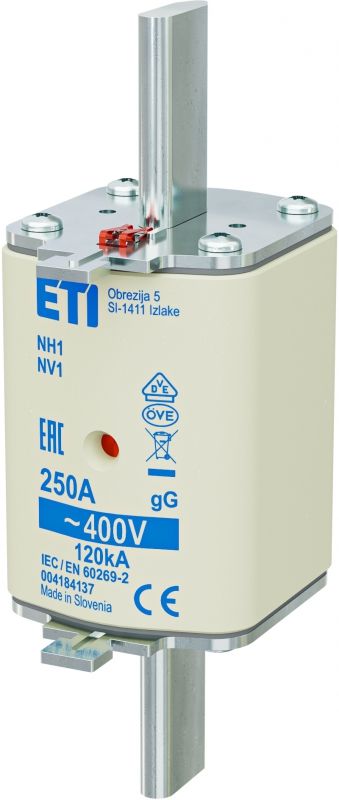 Eti NH1 gG 250A/400V korr.