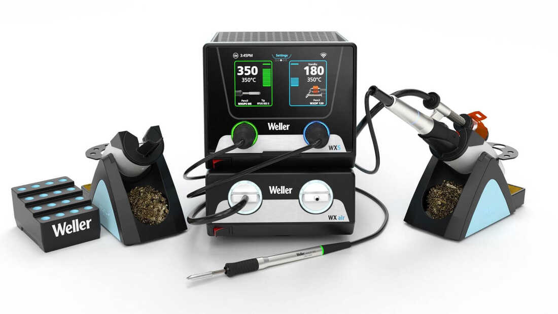 Weller WXS-AIR-SET 300W Dijital Isı Ayarlı Havya Rework Seti - T0053456699