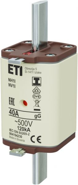 Eti NH1/I gG 40A/500V