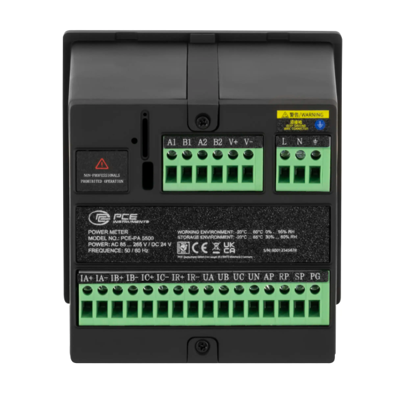 PCE-PA 5500 Sabit kurulım Ampermetre