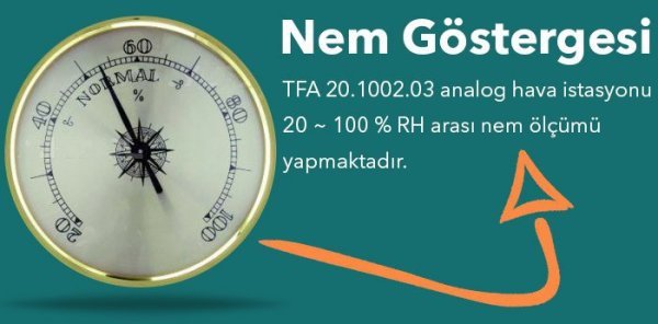 Tfa 20.1002.03 Tahta Hava İstasyonu