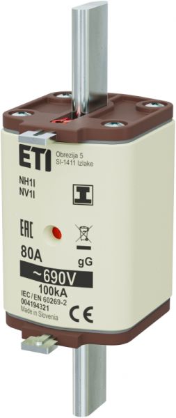 Eti NH1/I gG 80A/690V