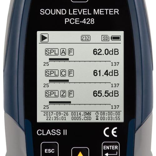 PCE-428 Ses Seviyesi Ölçüm Cihazı
