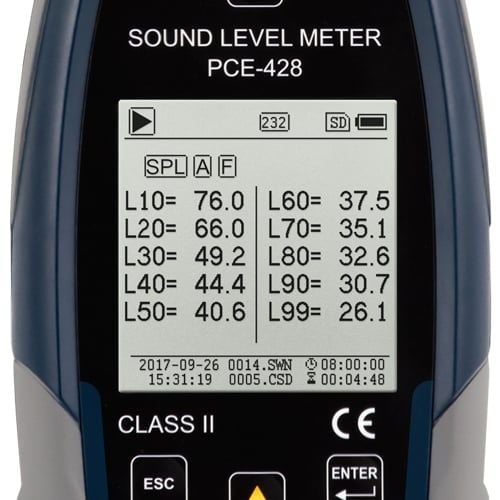PCE-428 Ses Seviyesi Ölçüm Cihazı