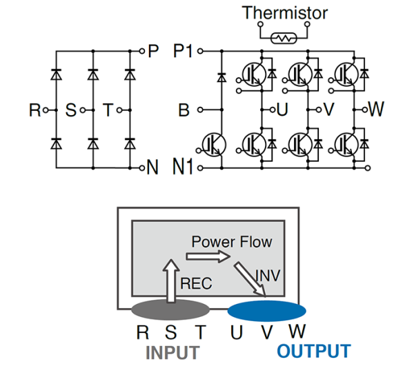 Fuji Electric 7MBR35VB120-50 igbt Modül