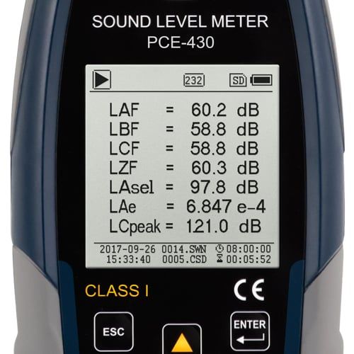 PCE-430 Ses Seviyesi Ölçüm Cihazı