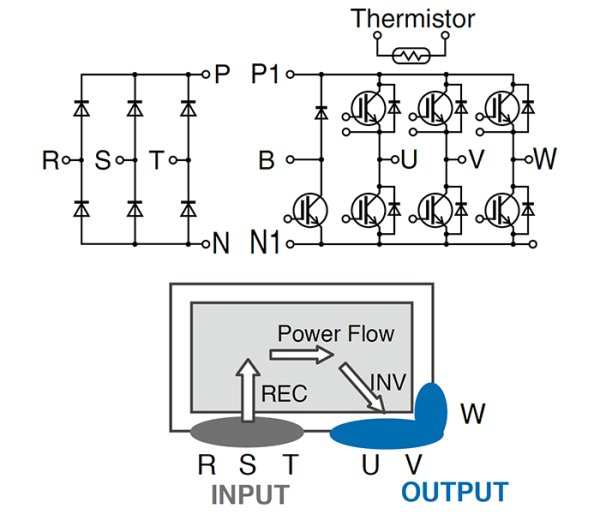 Fuji Electric 7MBR50VM120-50 igbt Modül