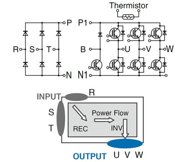 Fuji Electric 7MBR75VR120-50 igbt Modül