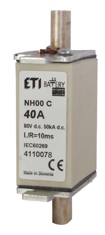 Eti NH000 gBat 40A/80V DC