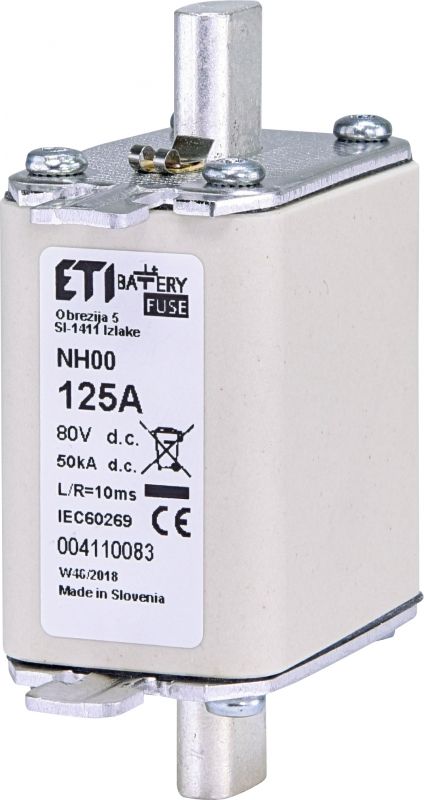 Eti NH00 gBat 125A/80V DC