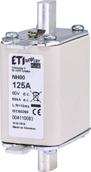 Eti NH00 gBat 125A/80V DC