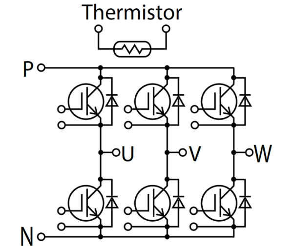 Fuji Electric 6MBI100VA-060-50 igbt Modül