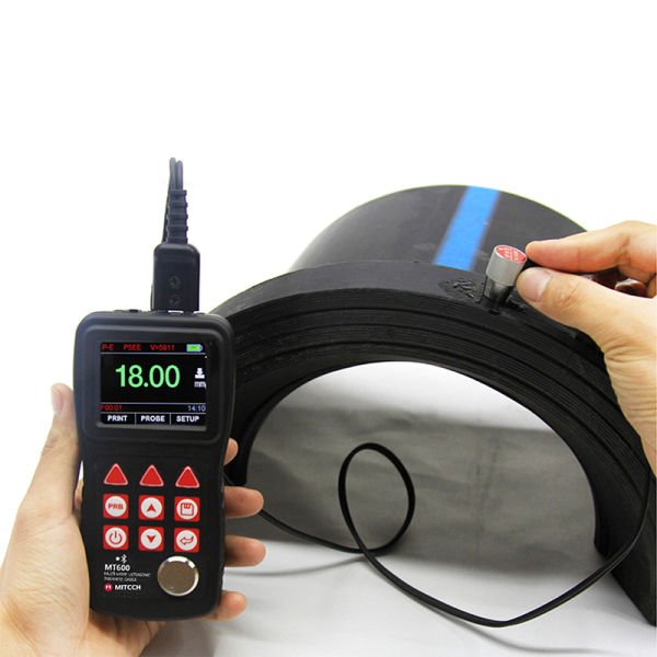 Mitech MT600 Çok Modlu Ultrasonik Kalınlık Ölçer, Boya altı ölçüm: 3-100mm , Ölçüm aralığı : 0,65 – 600 mm