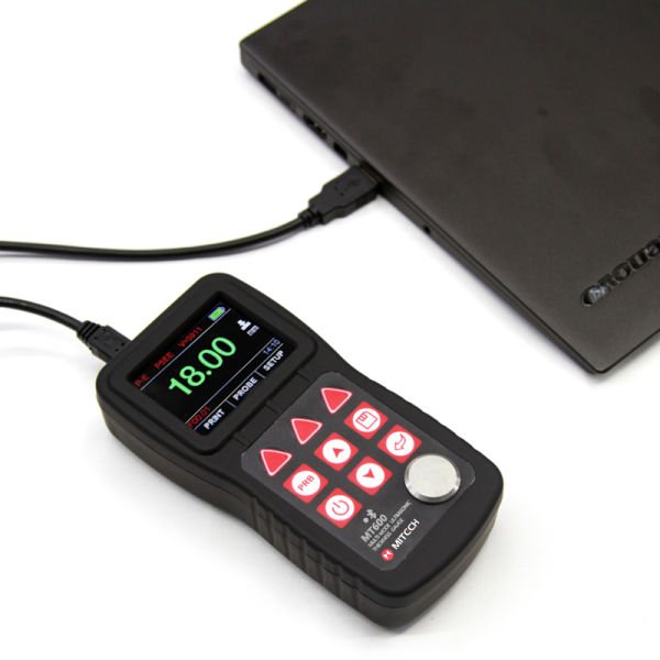 Mitech MT600 Çok Modlu Ultrasonik Kalınlık Ölçer, Boya altı ölçüm: 3-100mm , Ölçüm aralığı : 0,65 – 600 mm