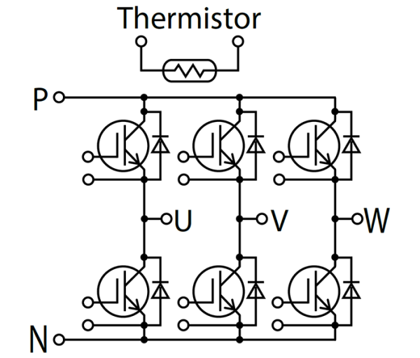 Fuji Electric 6MBI75VW-120-50 igbt Modül