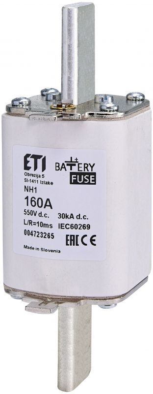 Eti NH1 gBat 160A/550V DC