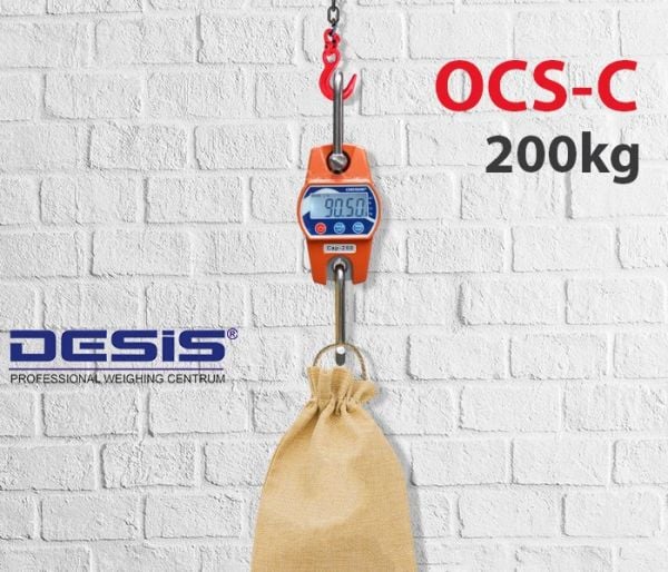 Desis OCS-C Dijital Vinç Baskülü - Hassasiyet: 50 gr. Max: 200 kg.