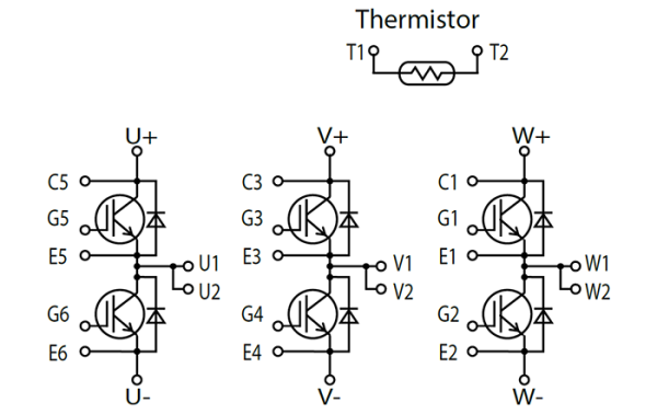 Fuji Electric 6MBI450V-170-50 igbt Modül