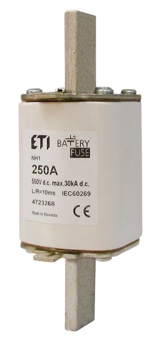 Eti NH1/K gBat 125A/550V DC