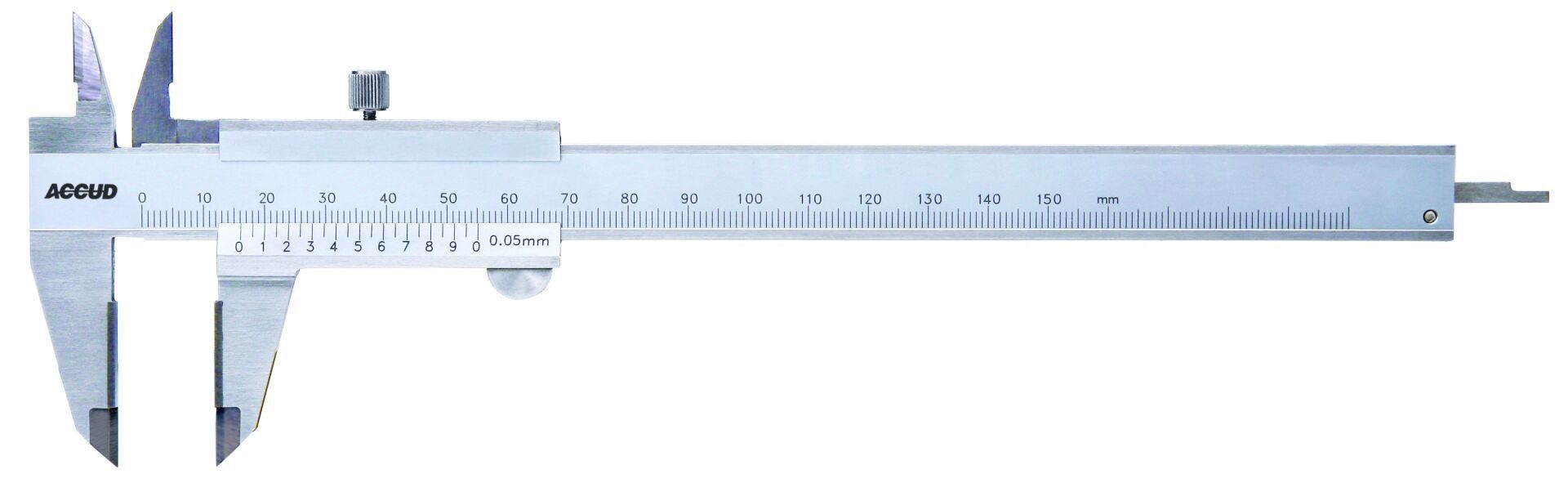 ACCUD 140-006-11 Karbür Çeneli Mekanik Kumpas 140 Serisi 0-150mm - 0.02mm