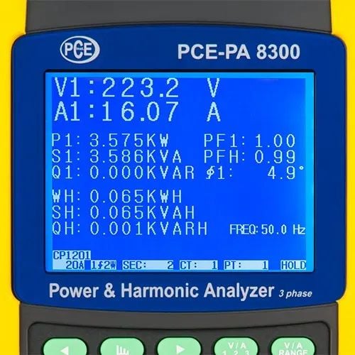 PCE-PA 8300-1 Güç ve Ağ Analizörü