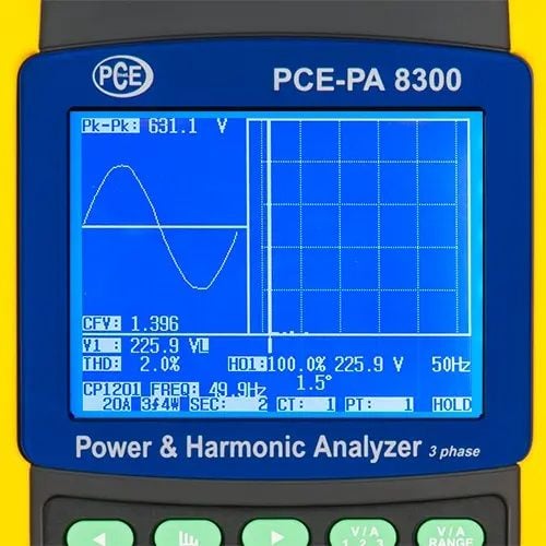 PCE-PA 8300-1 Güç ve Ağ Analizörü