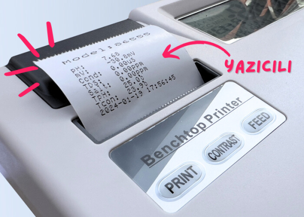 AZ 86555 Yazıcılı Masaüstü pH Ölçüm Cihazı | İletkenlik | TDS | Tuzluluk | Sıcaklık Ölçer
