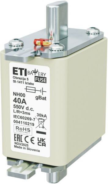 Eti NH00 gBat 40A/550V DC