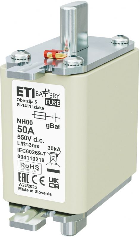 Eti NH00 gBat 50A/550V DC