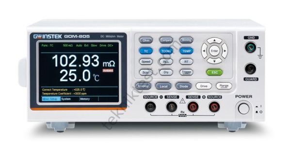 GW Instek GOM-804 with OPT.01 GPIB  (CE) Miliohmmetre