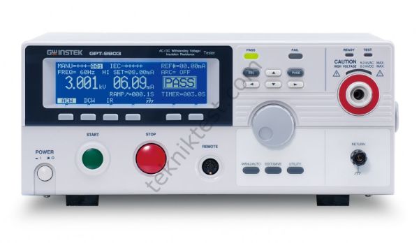 GW Instek GPT-9901A (CE) AC Elektriksel Güvenlik Test Cihazları