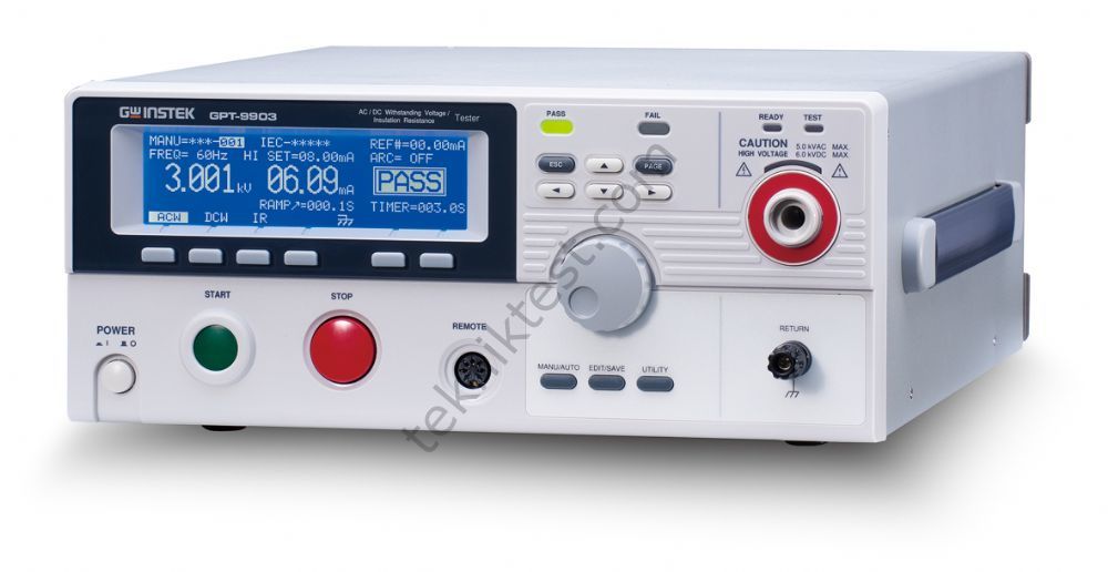 GW Instek GPT-9903A (CE) Elektriksel Güvenlik Test Cihazları