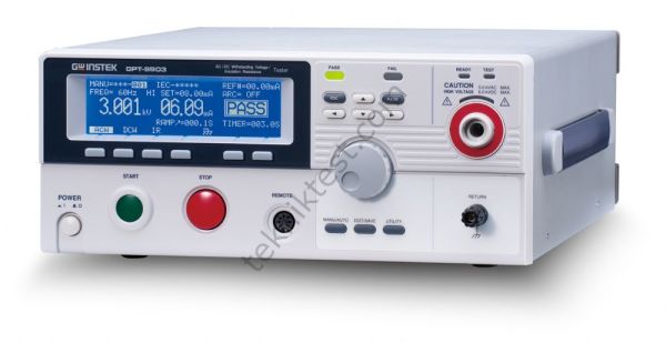 GW Instek GPT-9904   (CE)  AC/DC/IR/GB Elektriksel Güvenlik Test Cihazları